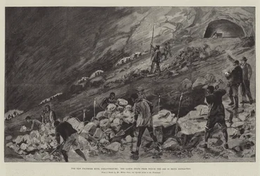 The New Primrose Mine, Johannesburg, the Large Stope from which the Ore is being extracted